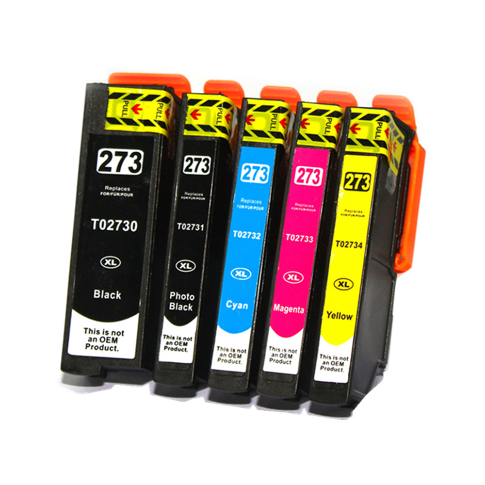 5 Cartouche d'encre Compatible Epson T273XL 273XL (T273XL020 T273XL120 T273XL220 T273XL320 T273XL420) CMYKPB